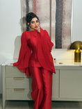 Load image into Gallery viewer, Red Pants & Corset Suit