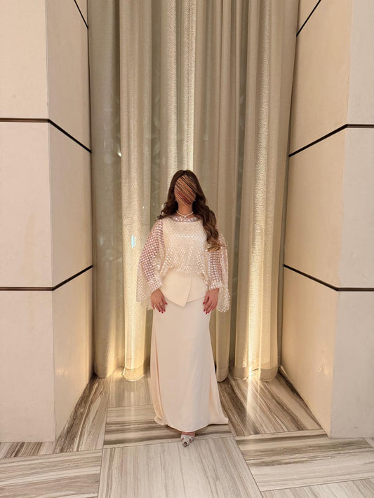 White Sequin Dress