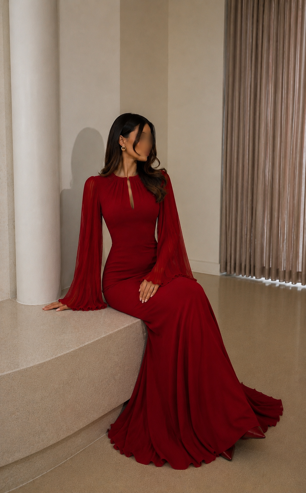 Ruby veil